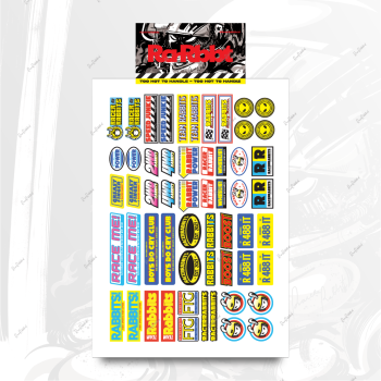 RACERRABBITS Sticky Rabbit Decorative - Vol. 3 - Glossy Decal - Color Ver.