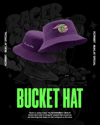 RACERRABBITS X MUKLAY Bucket Hat with Straps - SE - Rabbit Apparel