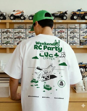 RACERRABBITS X LUC Coffee T Shirt - SE - Rabbit Apparel